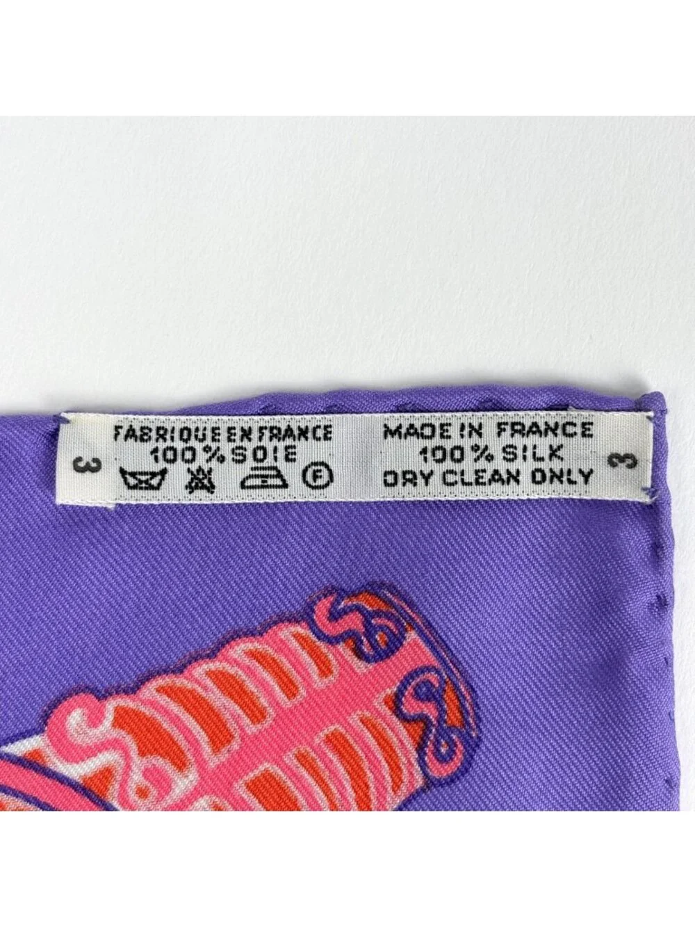 Hermes Carre 90 Etendards Et Bonnieres Scarf Flag Silk Purple Multicolor